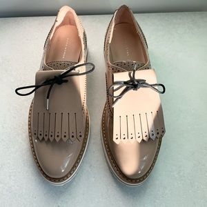 RARE! Zara Platform Patent Oxford Shoes